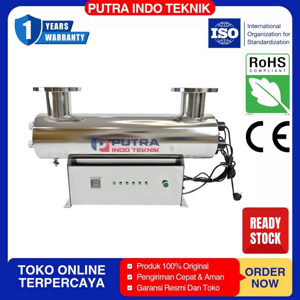 LAMPU UV 150 GPM 6 LAMPU / UV INDUSTRI 150GPM / ULTRAVIOLET UV 150GPM