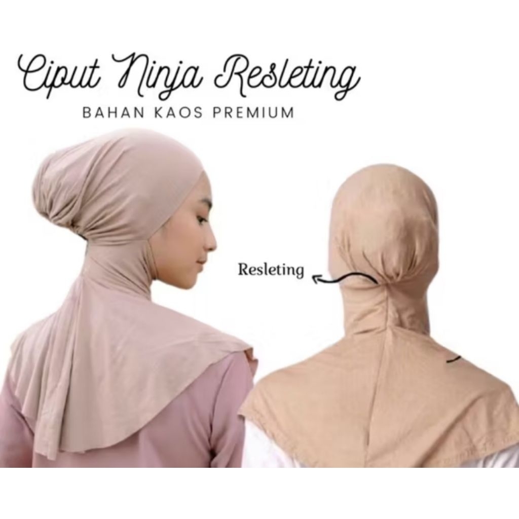 Inner Ciput Ninja resleting Kaos Premium Anti Pusing Ciput Ninja Kaos Bahan Rayon Premium Halus Dan 