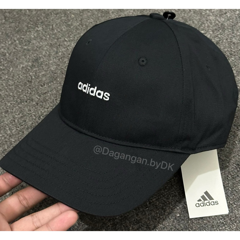 Topi Adidas Cap Small Logo Center Original 100% Hitam