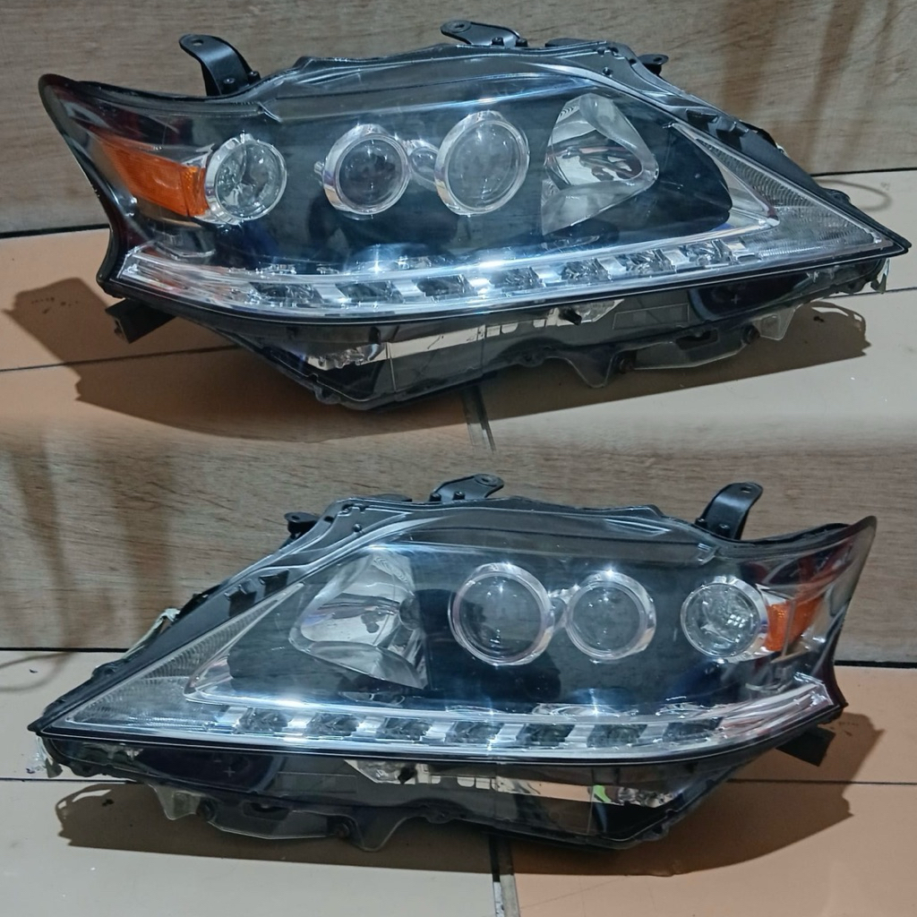 headlamp lampu depan toyota lexus rx270 rx350 double lensa original