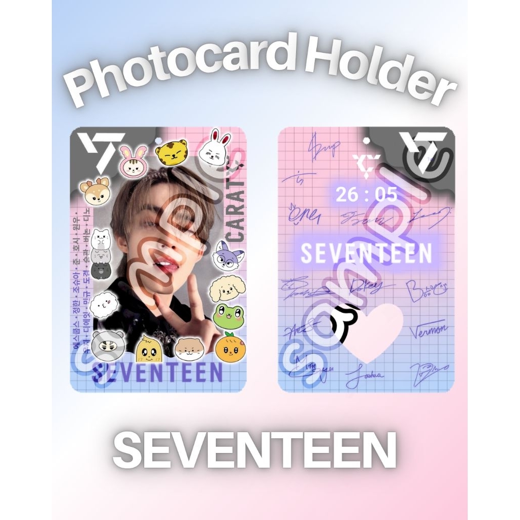 ACRYLIC PHOTOCARD HOLDER KEYCHAIN SEVENTEEN
