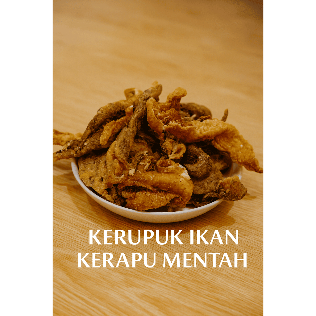 KERUPUK KULIT IKAN KERAPU PREMIUM 250 GRAM MENTAH