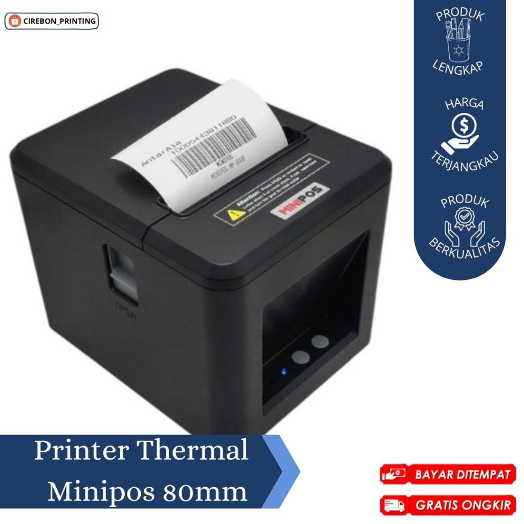 PRINTER THERMAL 80MM / PRINTER MINIPOS 80MM / MINIPOS MP-80UBX / PRINTER STRUK / PRINTER KASIR 80X80