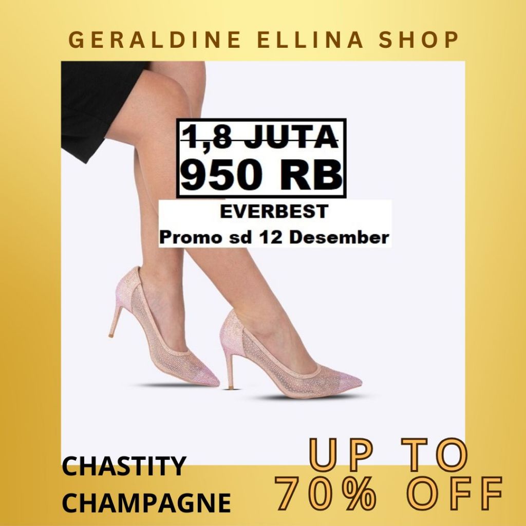 Sepatu wanita perempuan cewe cewek EVERBEST ORIGINAL 100% SERI CHASTITY