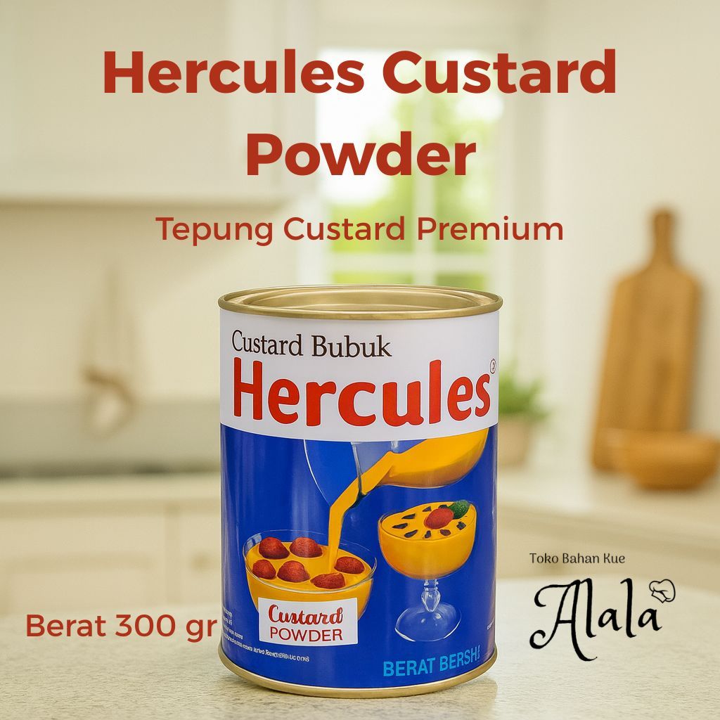 HERCULES Custard Powder Tepung Custard 300 Gram / Tepung Custard Hercules