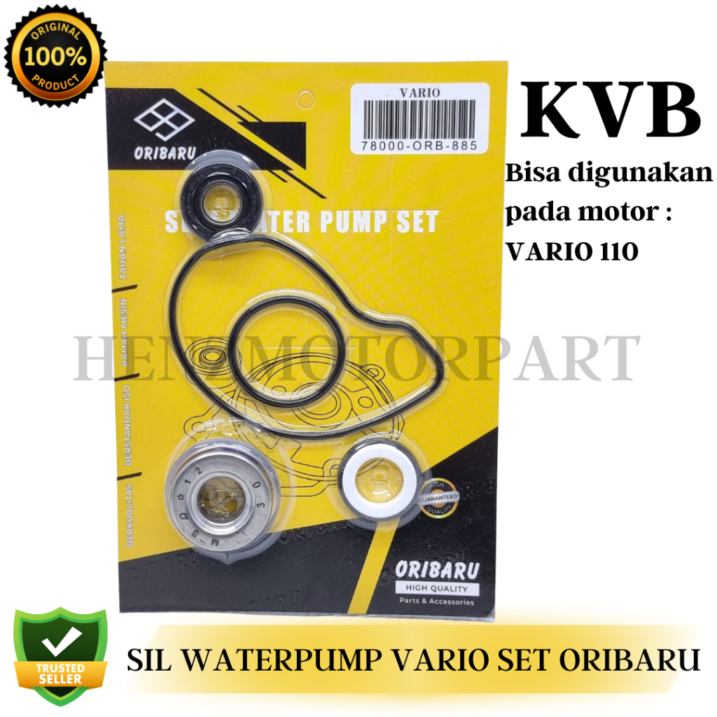 SEAL SIL PAKING WATER PUMP WATERPUMP SIL POMPA AIR RADIATOR + ORING SET VARIO 110 ( KVB ) ORIBARU