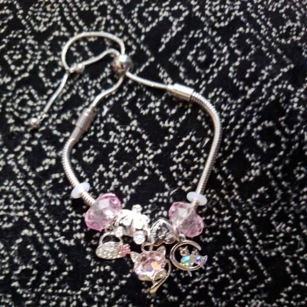 Gelang Pandora Silver Serut ( No Box & Bags)