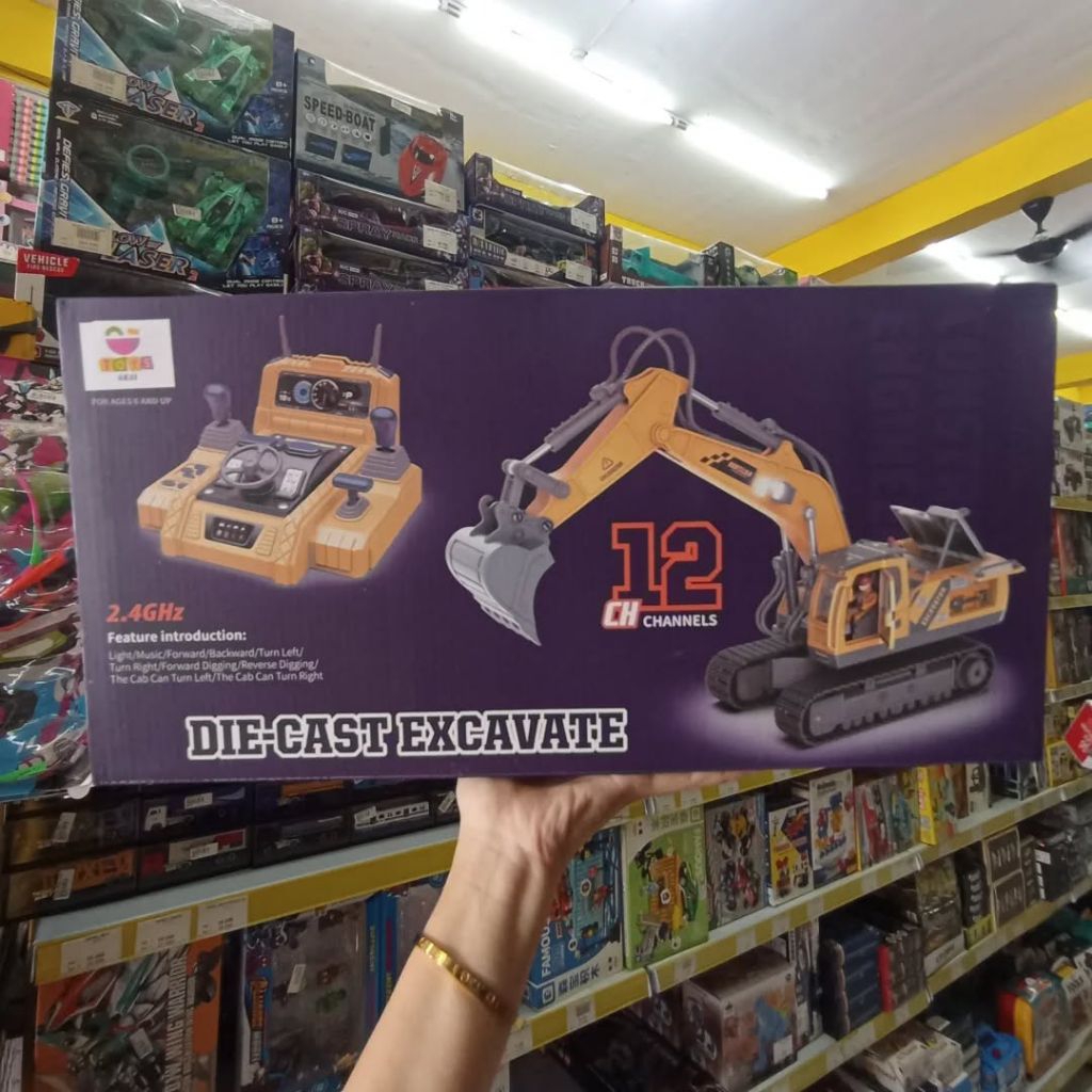Mainan Rc Escavator lengkap