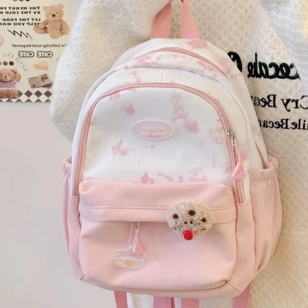 [Ready]Tas Sekolah Wanita Pink Tas bahu ins Jepang korea import fashion lucu Wanita tas ransel siswa