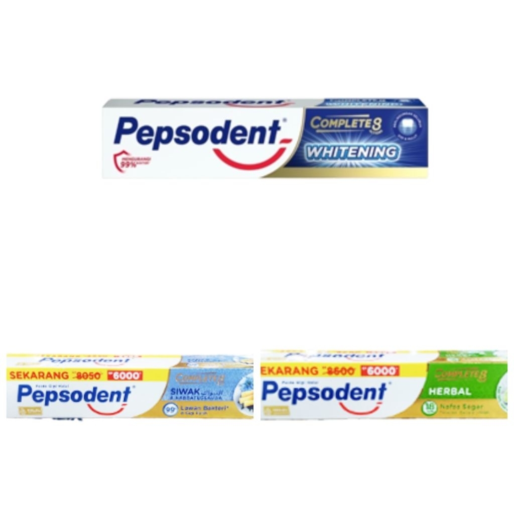 Pasta Gigi PEPSODENT COMPLETE 8 65Gr All Varian