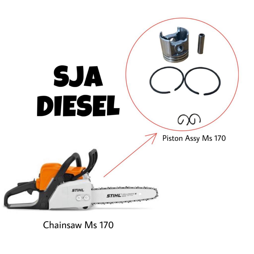 Piston Assy Chainsaw Ms 170/Piston Assy Senso Ms 170/Piston Ms 170