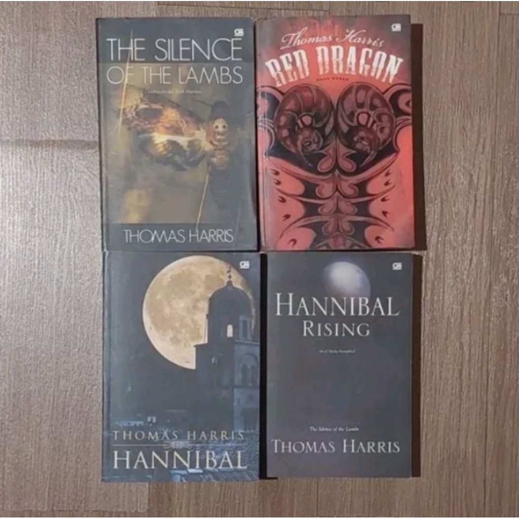 Novel Hannibal Lecter set (The silence of the Lambs/ Domb domb telah membisu,)  Thomas Harris