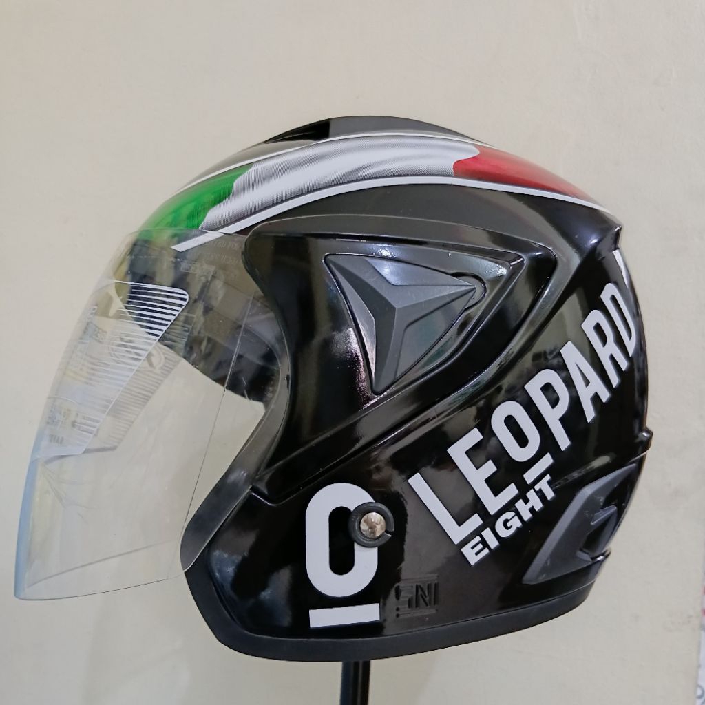 Helm Halfface RX Motif Leopard 8 Helm JP 13