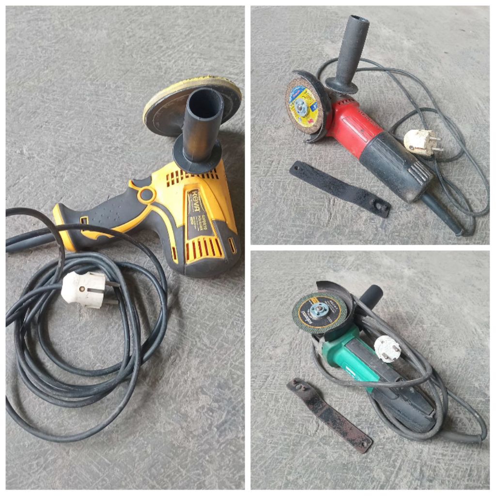 gerinda dca maktec dan mesin poles kova bekas siap pakai