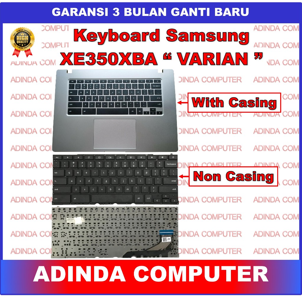 Keyboard Samsung Chromebook 4+ XE350XBA Palmrest