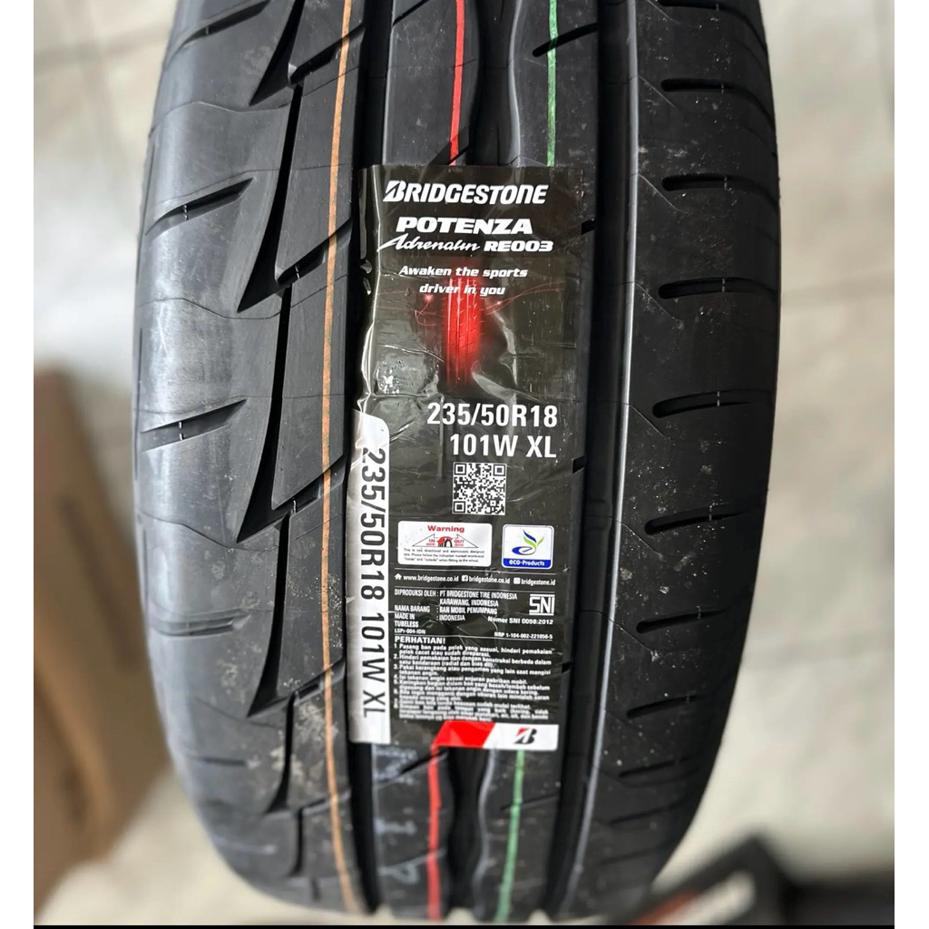 Ban mobil 235/50 r18 Bridgestone Potenza RE003 ukuran 235 50 18 Potenza 235/50r18