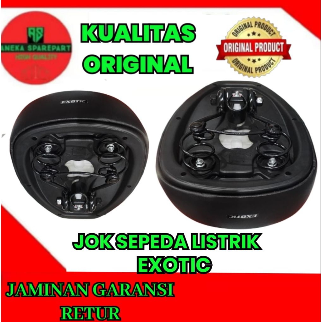 Jok sepeda listrik EXOTIC original