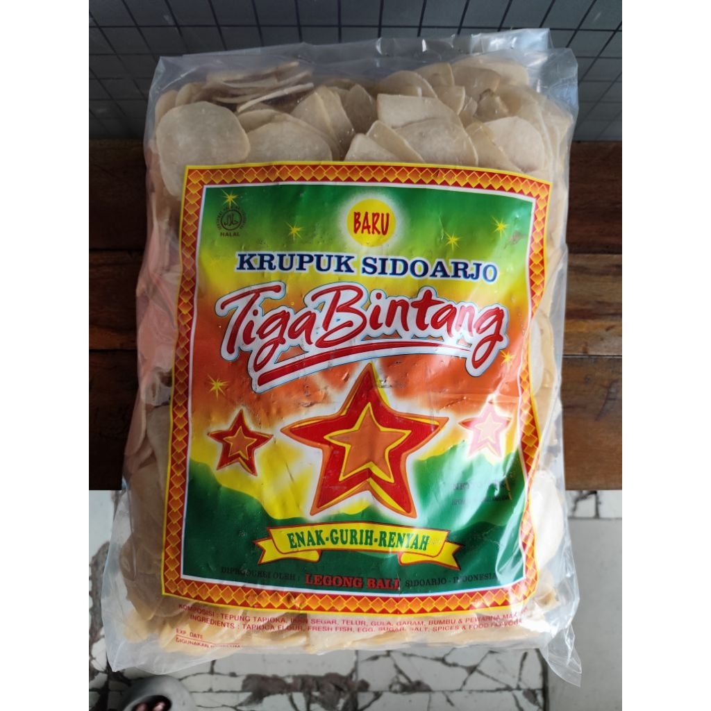 KRUPUK UDANG TIGA BINTANG PUTIH