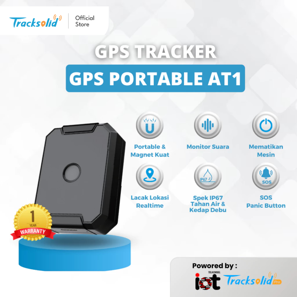 Gps Portable Asset Tracker AT1 / GPS Tracker - Anti Maling