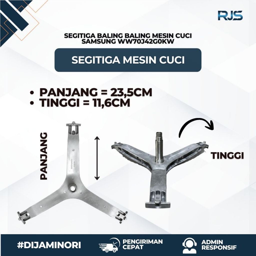 Spider Segitiga Mesin Cuci Samsung WW70J42G0KW | WW80J42G0KW