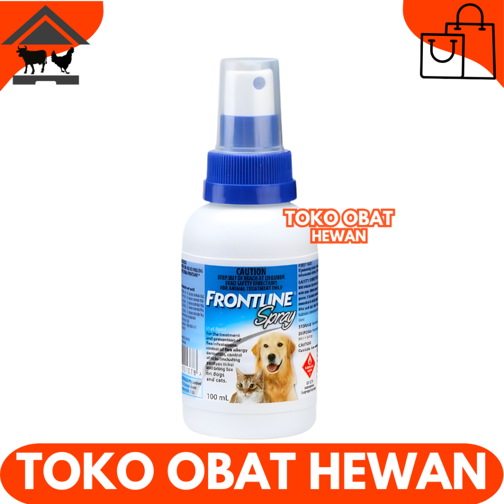 FRONTLINE SPRAY 100ML - Obat Kutu Anjing Semprot - Obat Kutu Kucing Semprot