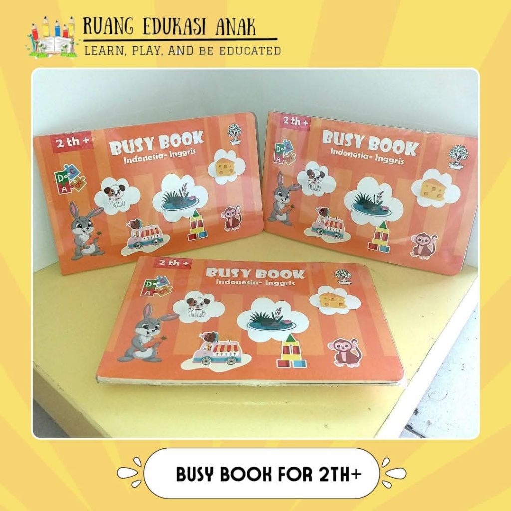 buku motorik anak / busy book 2 bahasa