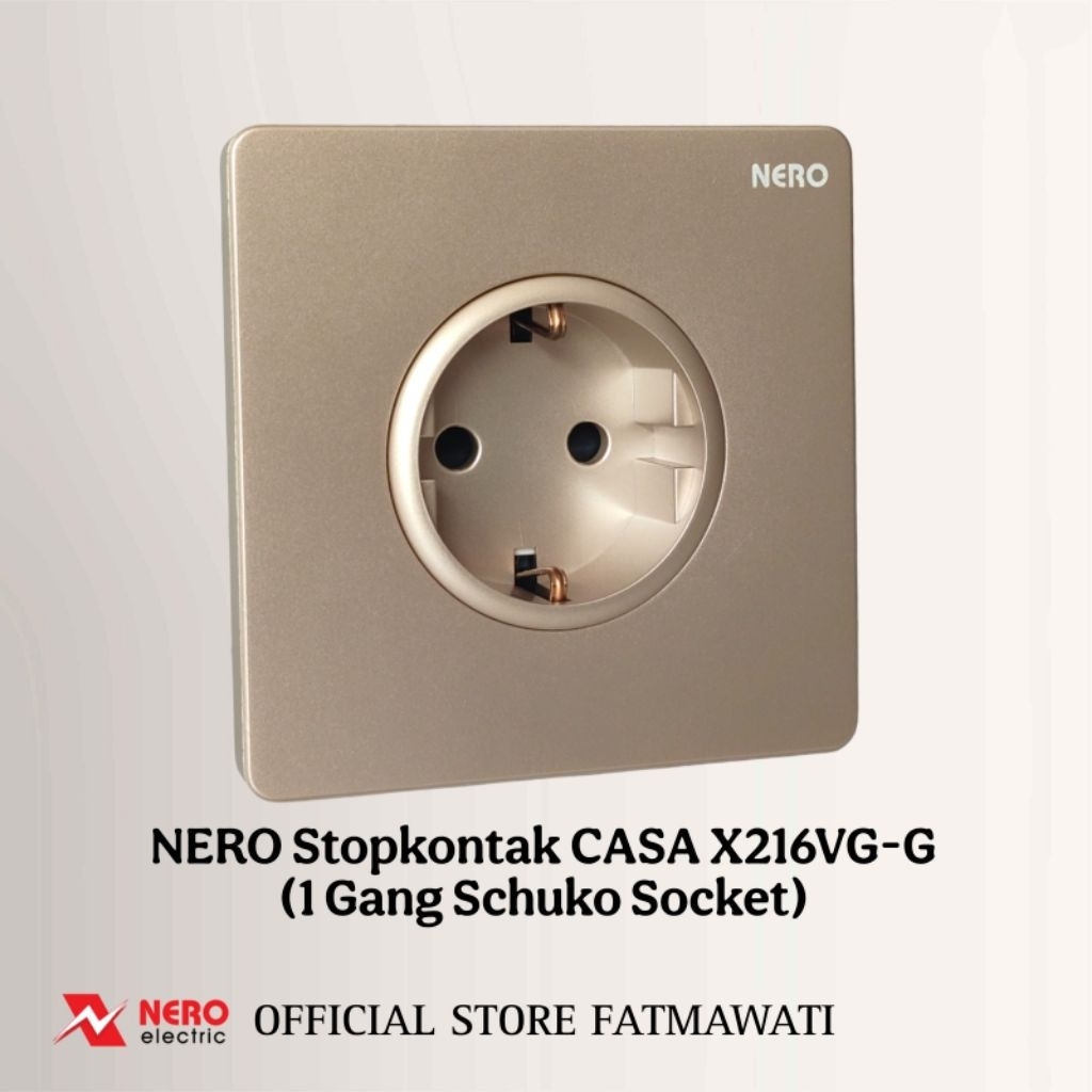 NERO Stopkontak CASA X216VG-GOLD