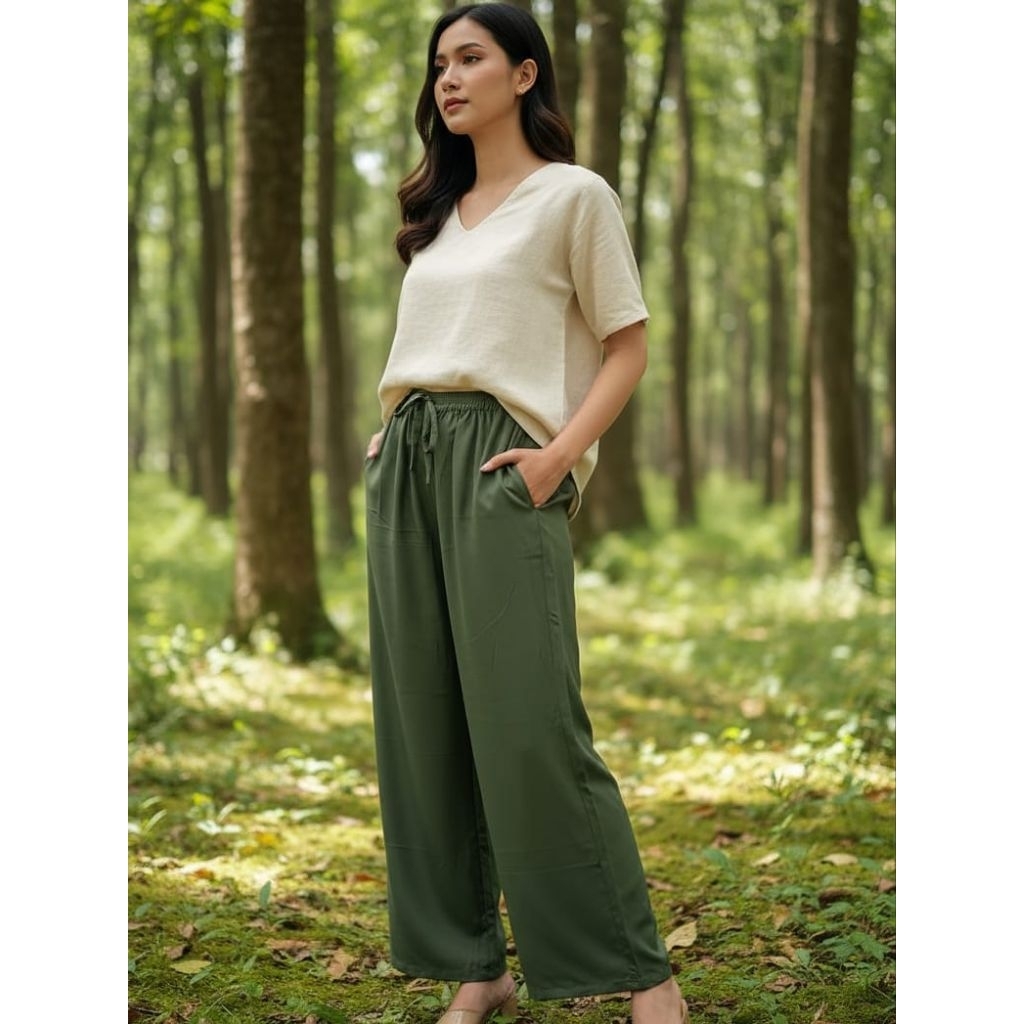 Kulot UNIQLO Anak Tanggung Usia 6-12 Tahun / children rayon culottes / UNIQLO kids culottes / Celana