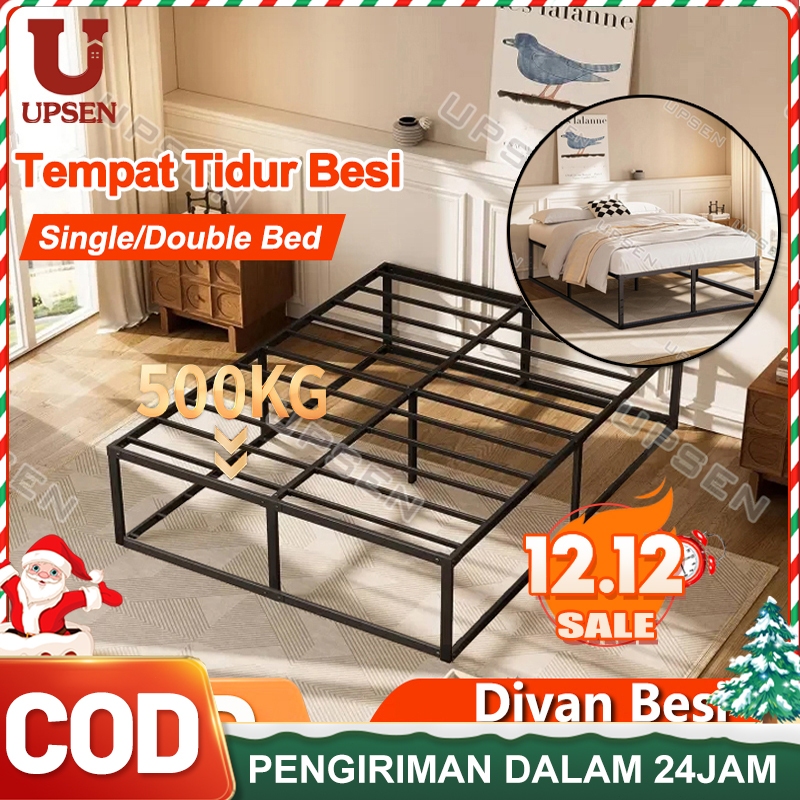 UPSEN Divan Besi / Dipan / Tempat Tidur Besi/Ranjang Besi Industrial /Ranjang Tidur/Ranjang Besi Ind