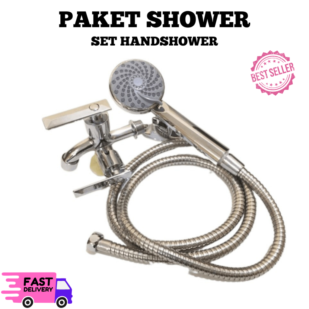 Paket Shower Kamar Mandi 5 Mode Fungsi Hand Kran Shower Cabang/Paket Shower Kamar Mandi/Shower Head 