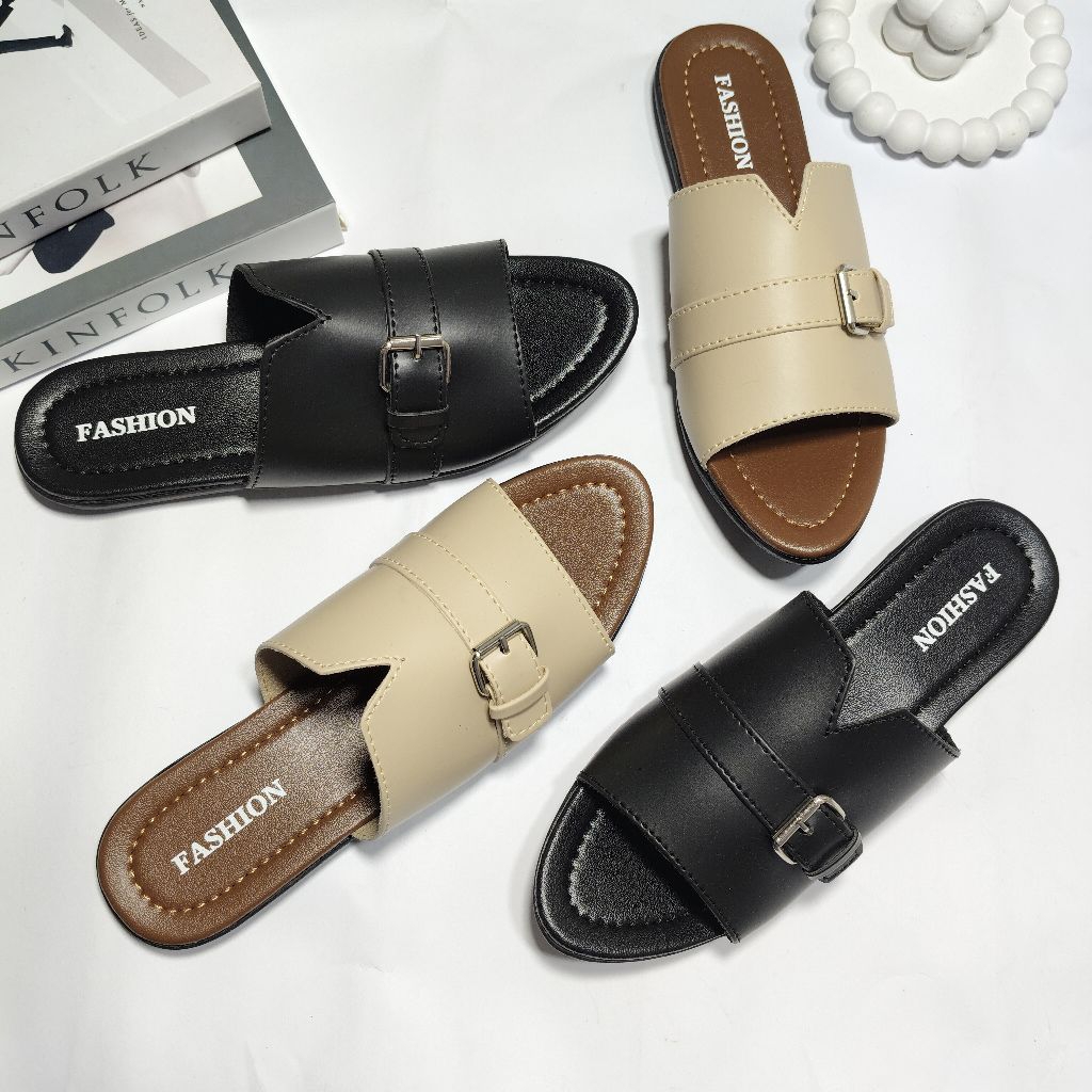aiyou mules sandal wanita sandal mules cewek sandal kekinian