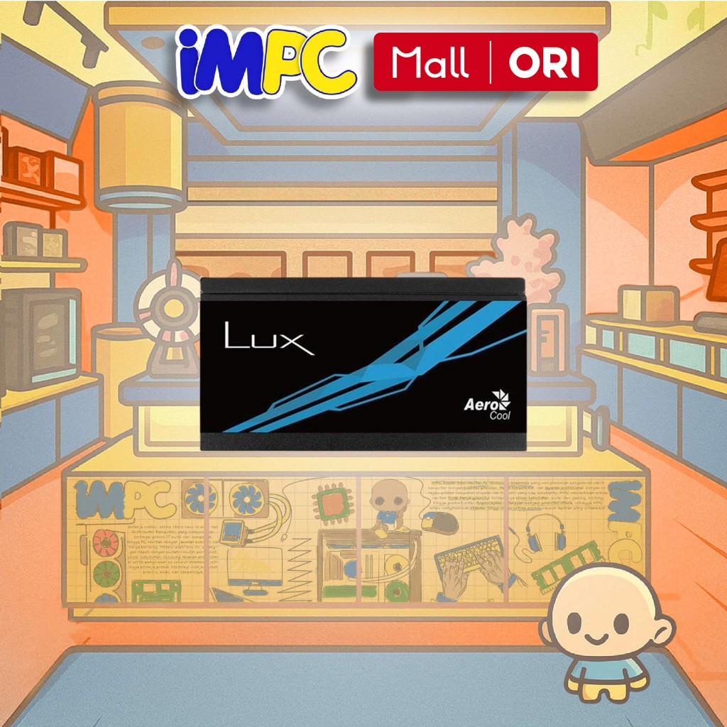 AEROCOOL Power Supply Lux 550W - PSU 80+ BRONZE