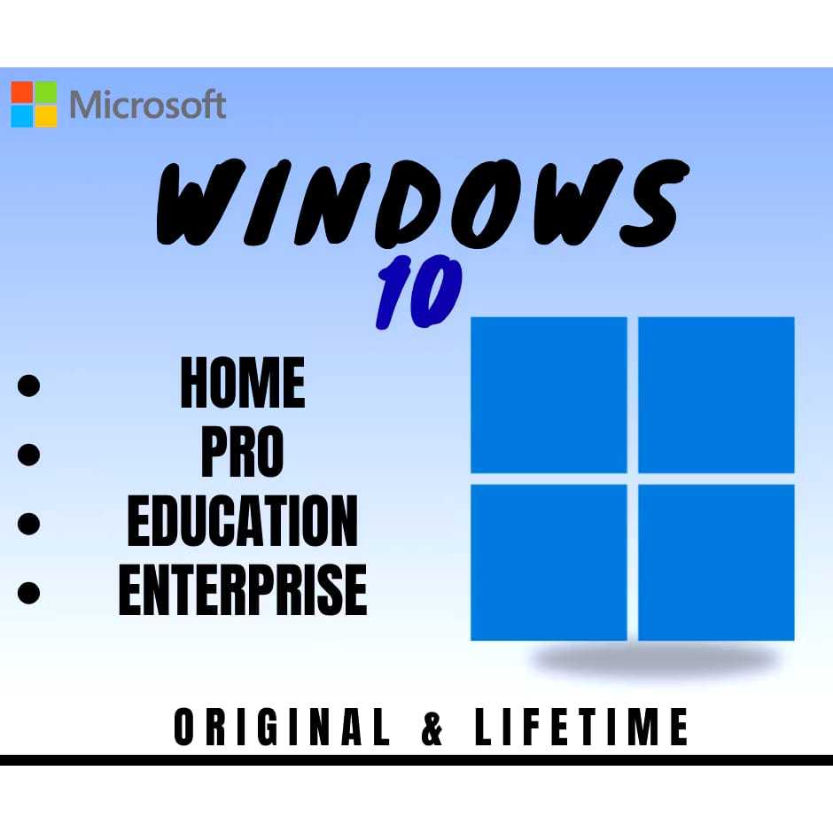 Windows 10 Genuine License – Home | Pro | Education | Enterprise | LTSC – Lifetime Activation