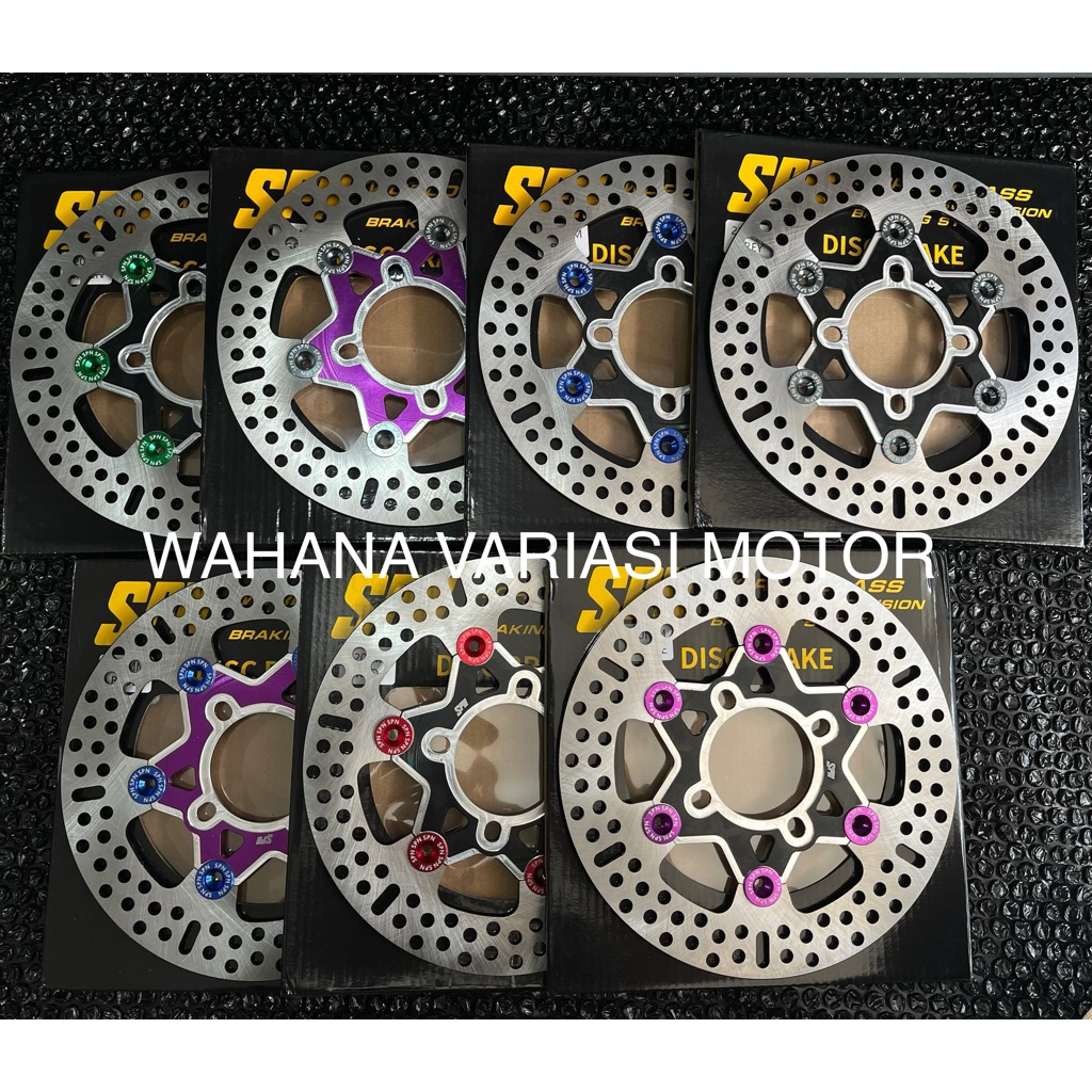 DISC DEPAN 220mm LUBANG BAUT 4 / PIRINGAN 220mm LUBANG BAUT 4, PIRINGAN MIO, PIRINGAN JUPITER MX, PI