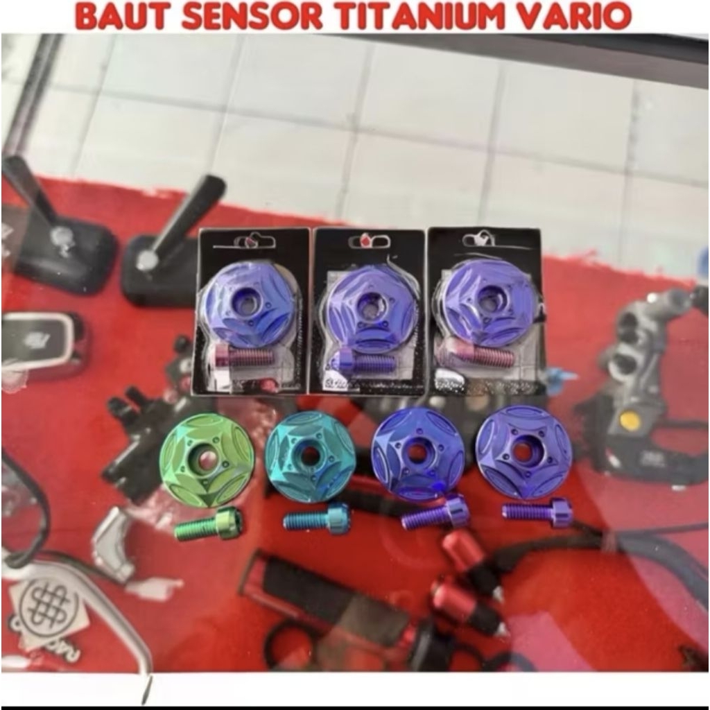 Baut Titanium Sensor Koin Titanium Idling Stop Vario 125/150 All New