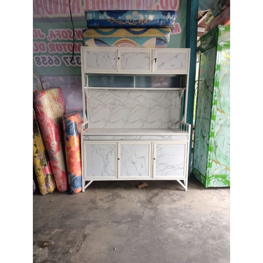 meja kompor, lemari atas bawah