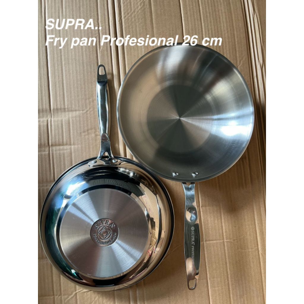 Fry pan profesional 26” Supra Stainles steel anti lengket