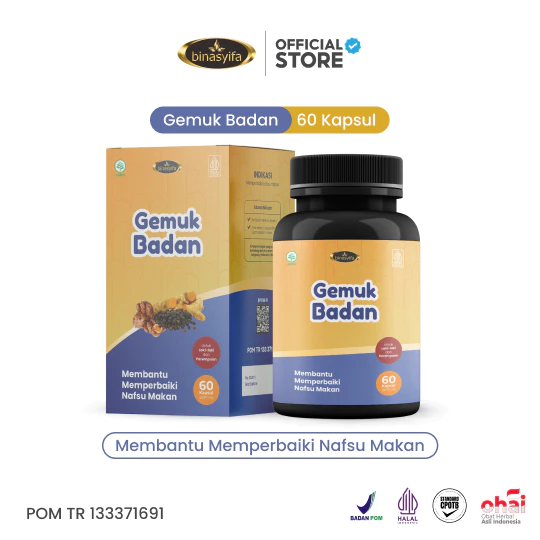 BINASYIFA Gemuk Badan 60 Kapsul BPOM ORIGINAL