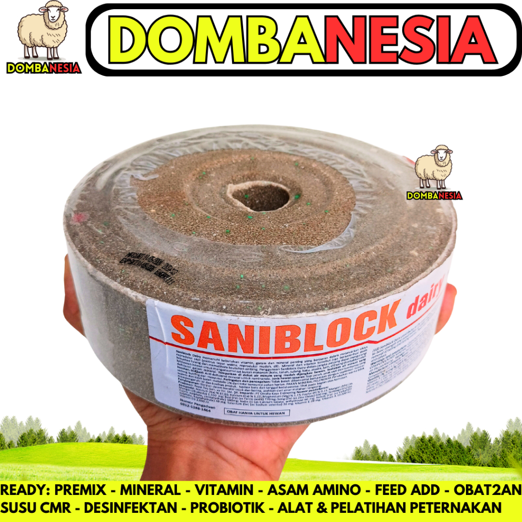 MINERAL BLOK SANIBLOCK DAIRY 2 KG - MINERAL BLOK KAMBING PERAH - MINERAL BLOK SAPI PERAH - MINERAL B