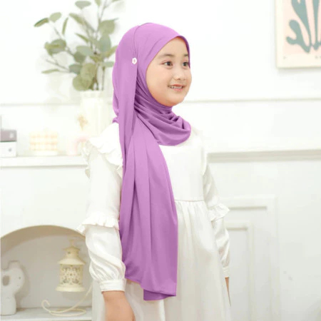 HIJAB PASHMINA ANAK KANCING SAKURA