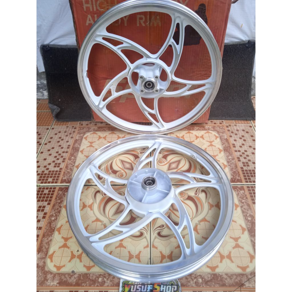 velg original Sprint Alloy satria 2 Tak shogun Tornado uk 140 160 R17