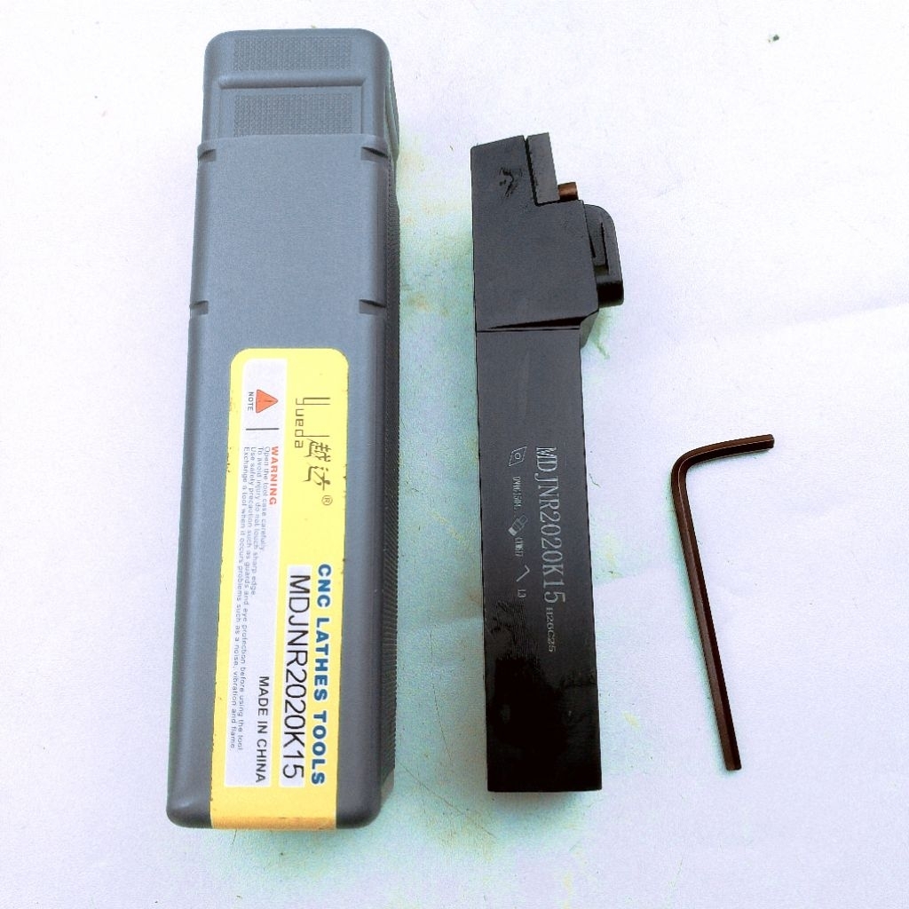 holder bubut luar rata kanan MDJNR2020k15 set insert carbide DNMG150608 iscar 10pcs