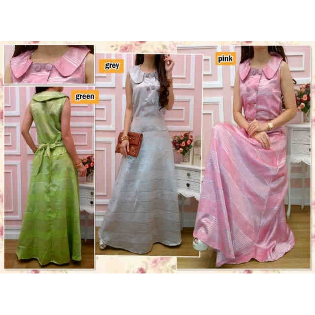 (KODE SALUR) Dress Jodha / Dress Kondangan / Dress Hordeng