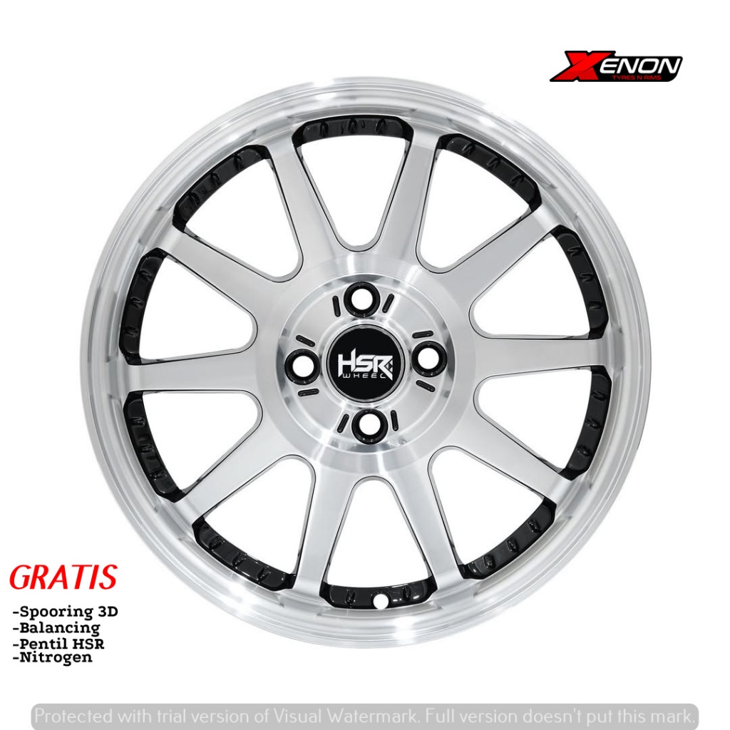 Velg racing HSR GYMKANA Ring 16 untuk mobil JAZZ,MOBILIO,IGNIS BRIO,DLL