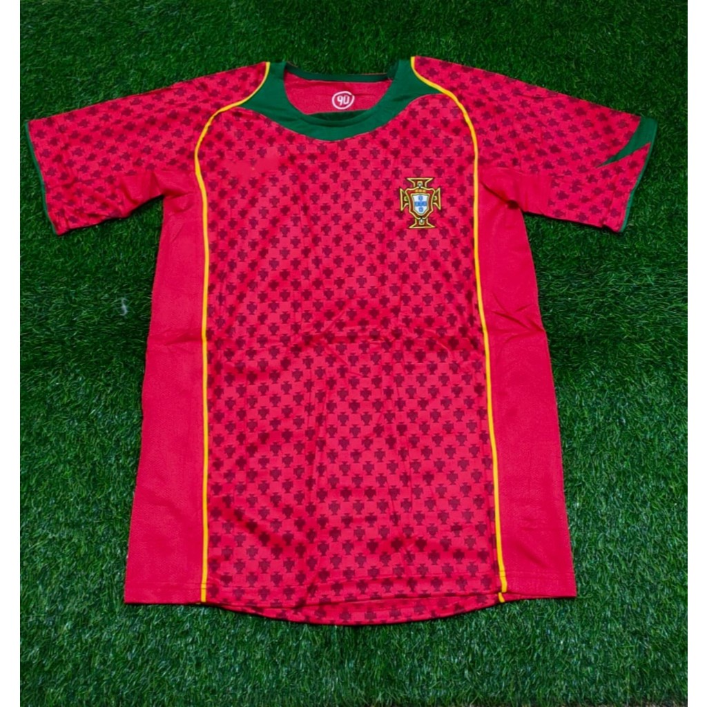 Jersey Retro Portugal Home 2004 Grade AAA Classic / Jersey Bola Retro Vintage