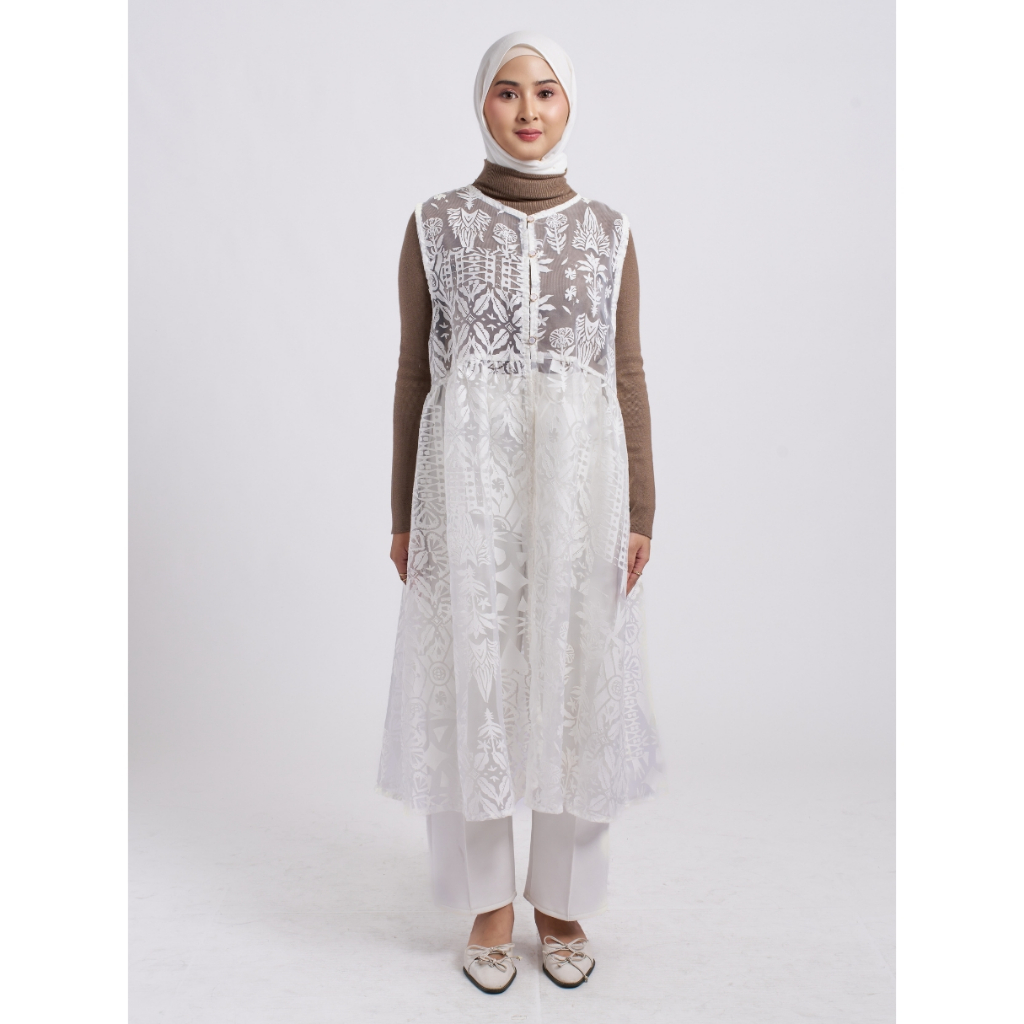 VIANDRA | Tania Outer - Outer Brokat Organza - Outer Wanita Premium dan Elegan