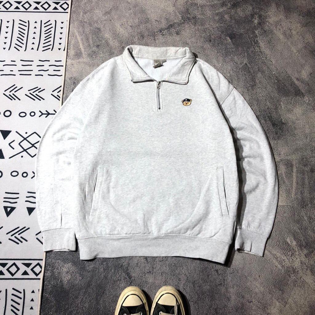 HALFZIP SPAO ASH GREY DY