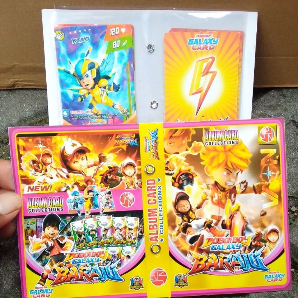 1 Album Berisi 8 Kartu Boboiboy Galaxy Card Baraju