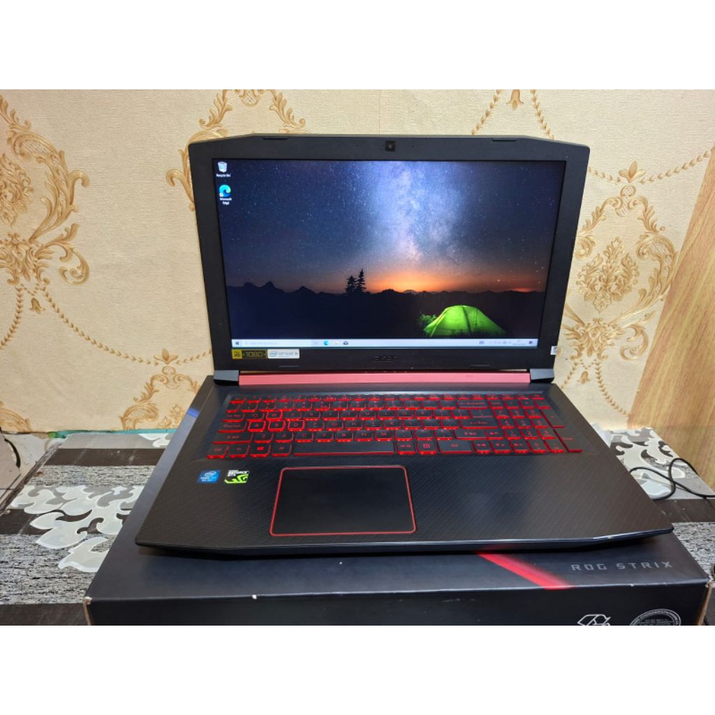 LAPTOP ACER NITRO AN515-52 INTEL CORE I7 GEN-8 RAM 8GB HDD 1TB NVIDIA GTX 1050