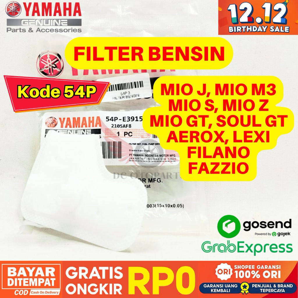 54P FILTER BENSIN MIO J ORIGINAL YAMAHA GENUINE PARTS, FILTER BENSIN ORIGINAL YAMAHA MIO M3, FILTER 